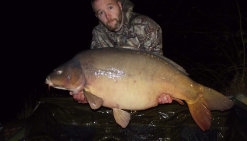 A 52 lb 4 oz carp from Villefond, Mark Lambert, Dec 2016
