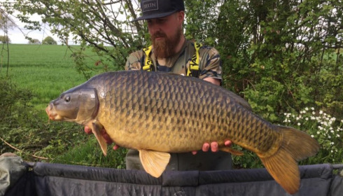 A 26 lb carp from Villefond, May 2017