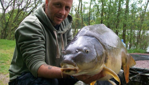 A 40 lb 10 oz carp from Villefond, May 2015