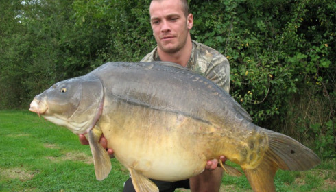 A 35 lb 3 oz carp from Villefond, Sep 2013