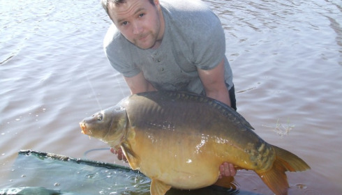 A 42 lb 4 oz carp from Villefond, Mark Lambert, Mar 2012