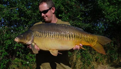 A 29 lb 2 oz carp from Villefond, Oct 2016