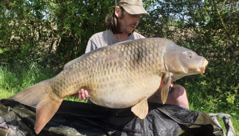 A 61 lb carp from Villefond, Kelvin, Apr 2022