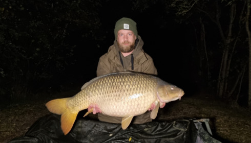 A 38 lb fish from Villefond, Oct 2021