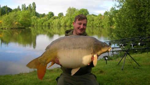 A 48 lb 9 oz carp from Villefond, A extremely rare capture, Jun 2013