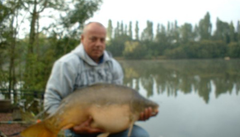 A 36 lb carp from Villefond, Aug 2010
