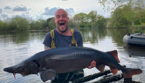 A 62 lb fish from Villefond, Sturgeon, Apr 2022
