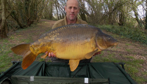 A 45 lb 3 oz carp from Villefond, The Finger Painting, Apr 2014