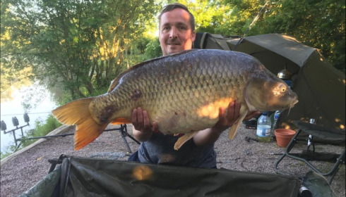 A 46 lb 6 oz carp from Villefond, Kevin Horan, May 2019