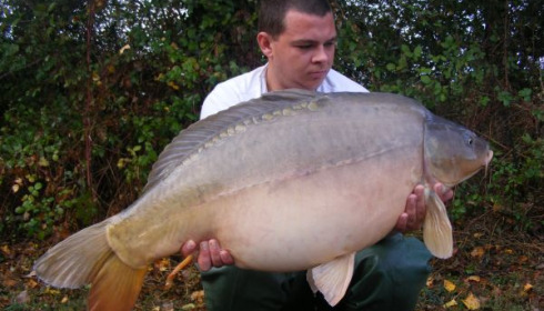 A 35 lb 14 oz carp from Villefond, Oct 2010