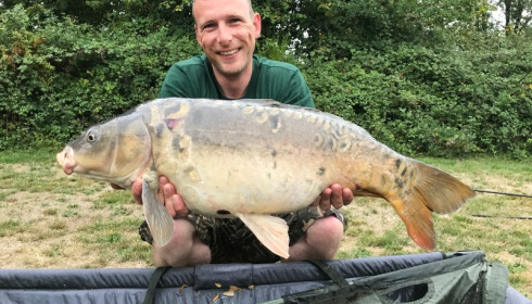 A 20 lb carp from Villefond, Sep 2017