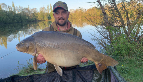 A 55 lb fish from Villefond, Apr 2022