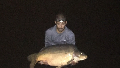 A 65 lb 12 oz carp from Villefond, Arnold, Sep 2017