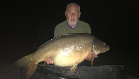 A 56 lb carp from Villefond, Jack Byne, May 2019
