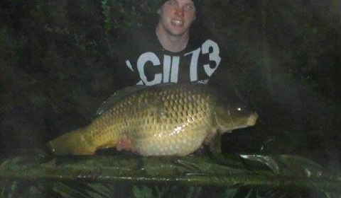 A 37 lb 4 oz carp from Villefond, Apr 2013
