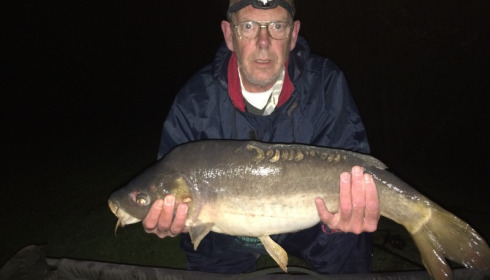 A 21 lb 9 oz carp from Villefond, Oct 2017