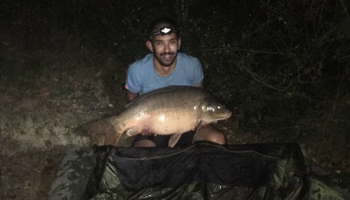 A 27 lb 2 oz carp from Villefond, Sep 2017