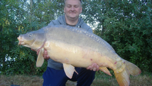 A 36 lb 8 oz carp from Villefond, Chris Rogers, Sep 2012