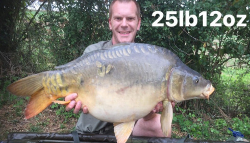 A 25 lb 12 oz carp from Villefond, Oct 2017