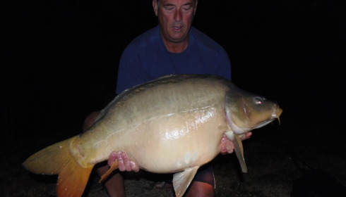 A 37 lb 8 oz carp from Villefond, Sep 2012