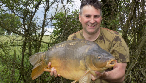 A 28 lb 10 oz carp from Villefond, May 2017