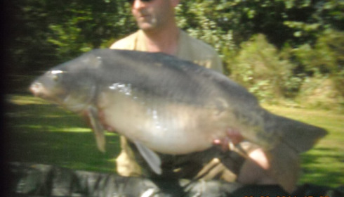 A 39 lb 7 oz carp from Villefond, Sep 2014