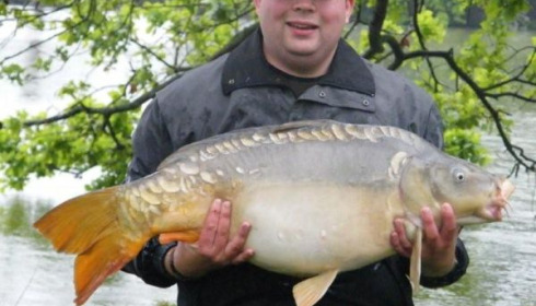 A carp from Vincons, Stafford Patmore Party, May 2010