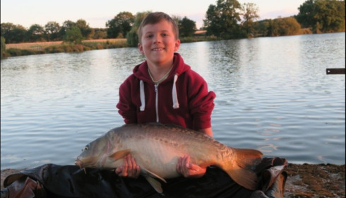 A 22 lb carp from Vincons, Aug 2018