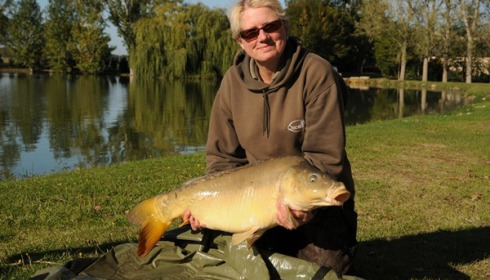 A 22 lb 2 oz carp from Vincons, Linda Latham, Sep 2012