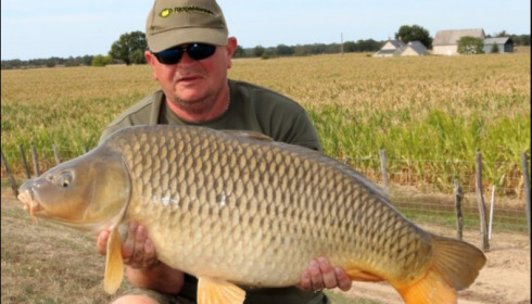 A 35 lb 2 oz carp from Vincons, Mark, Aug 2019