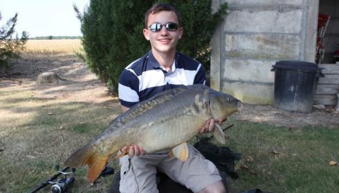 A 24 lb 2 oz carp from Vincons, Miller Party, Aug 2015