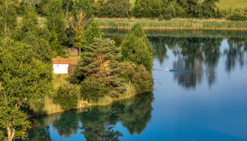 Golden Carp Lake, Big Carp Fishing France with a Social Lodge, lake photo 13