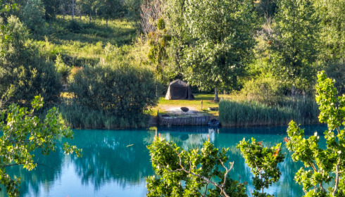Golden Carp Lake, Big Carp Fishing France with a Social Lodge, Swim 3