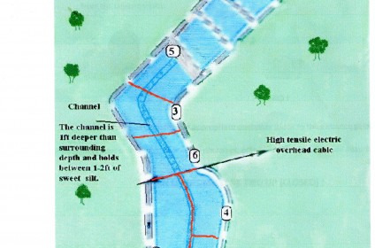 Jonchery, Proven Carp Fishing France, Swim Map