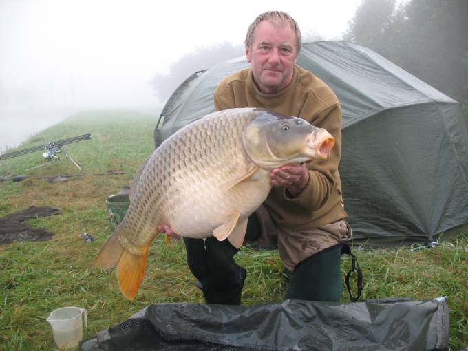 Boux carp lake in France