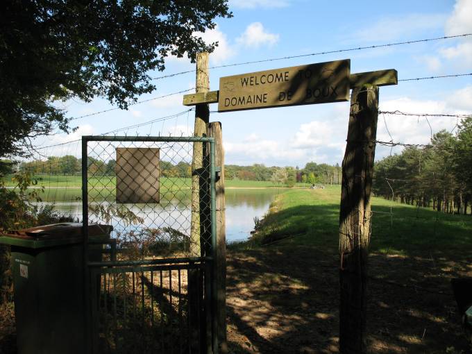 Big carp lake in France Boux
